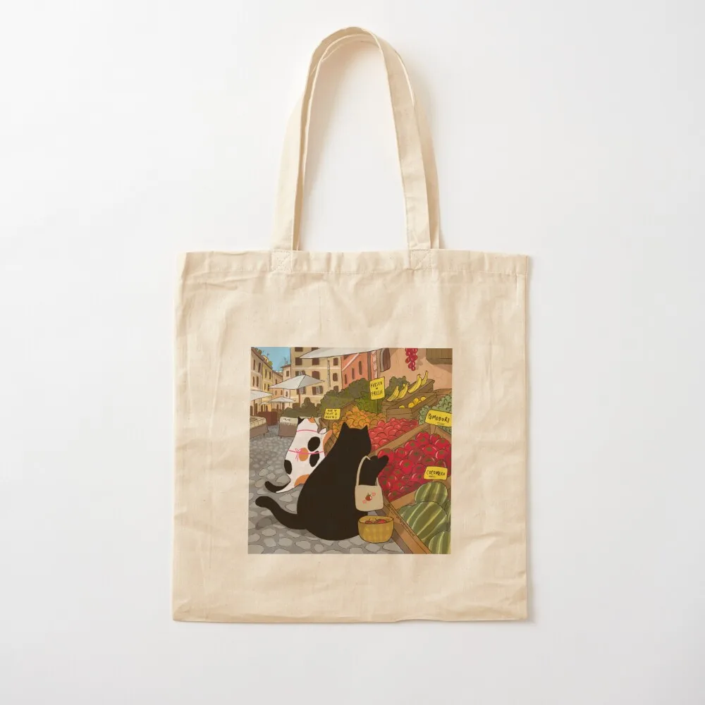 

Stanis at the Market Buying Tomatoes Tote Bag tote bag screen Portable shopping bag canvas tote bags