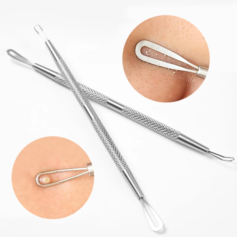 Profissional de aço inoxidável ferramenta removedor cravo comedone acne espinha agulhas extrator mancha removedor pele rosto cuidados ferramenta