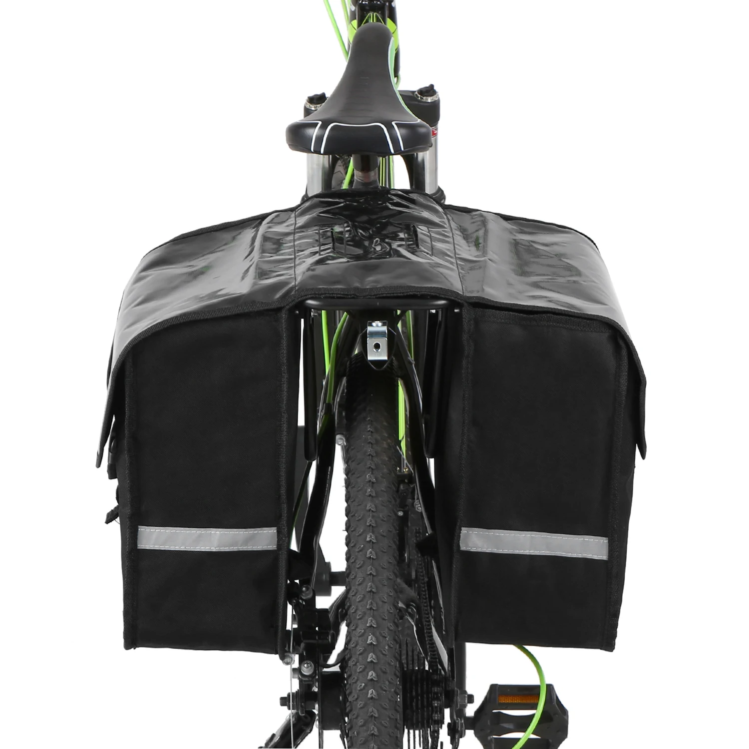 28L Bike Trunk Bag Water Resistant Bicycle Rear Seat Carrier Bag Rack Trunk Bags Bike Pannier Bicycle Traveling Bag