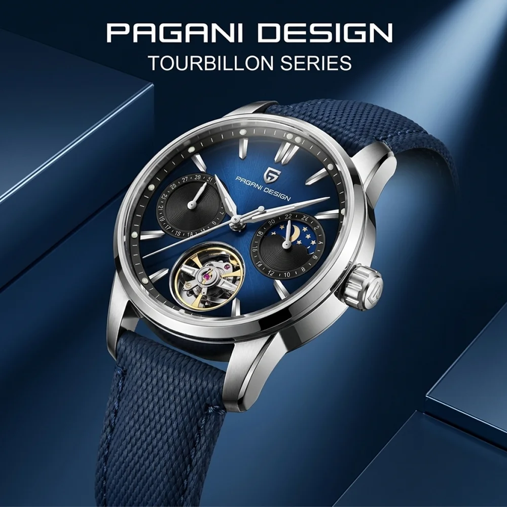 

Pagani Design Luxury Brand 41MM Men's Watch Top Automatic Mechanical Watch Stainless Steel 100m Waterproof Pilot Watch