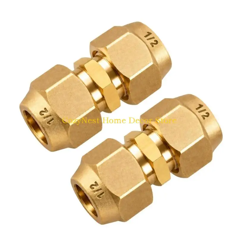 92MF 1/2inch Two Copper Tube Coupling Assemblies with Four Matching for Repairs