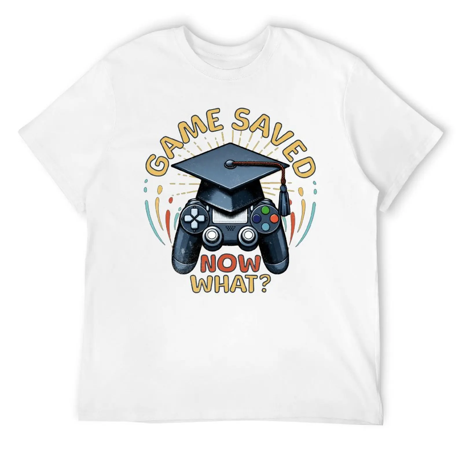 Teachers' Day Gamer Graduation School Graduate Gaming Men's T S Harajuku T-shirt Sports Tees Novelty Funny Joke Home USA Size