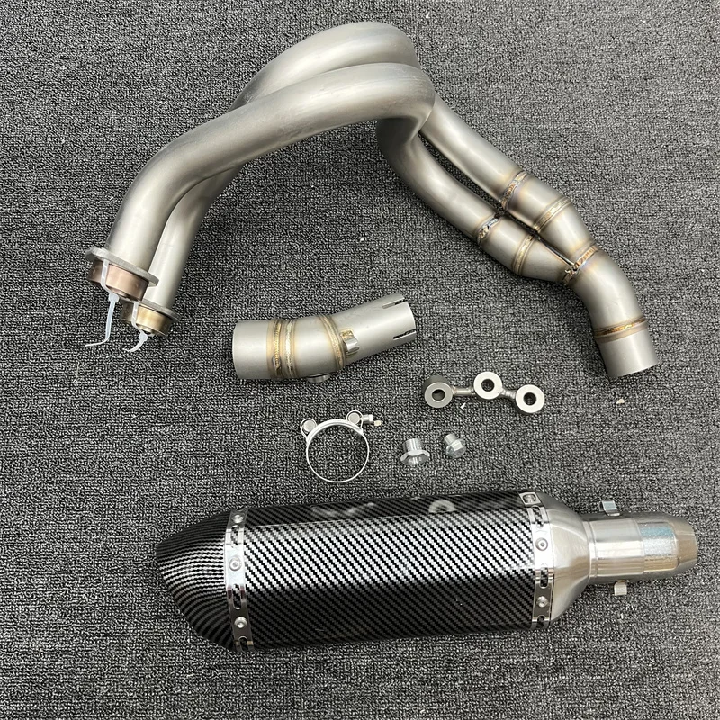 

Полная система выхлопной системы мотоцикла, передняя центральная трубка кроссовера для Kawasaki ER6N ER6F Z650 Versys 650 2012-2018