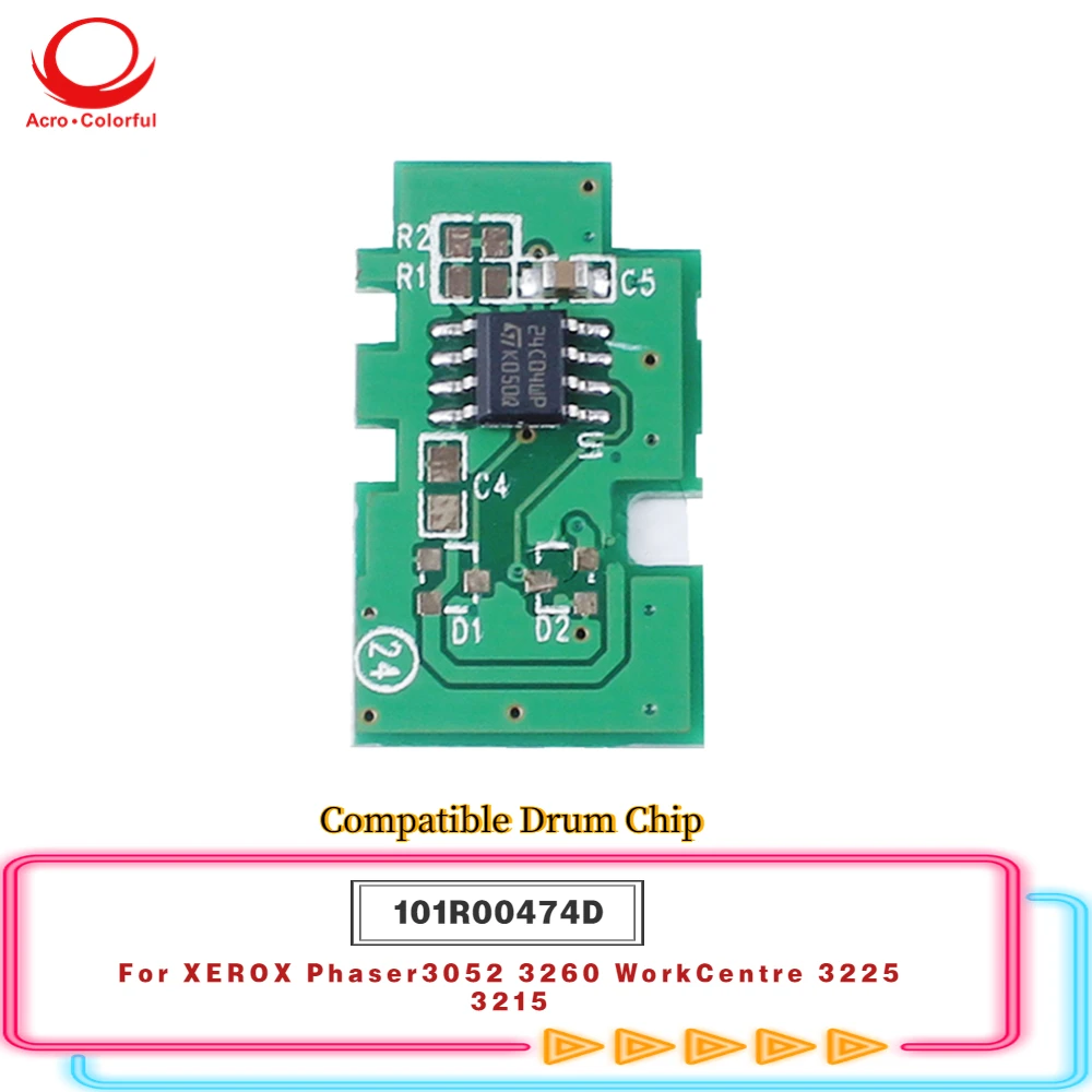 Compatible 101R00474 Drum Chip For XEROX Phaser3052 3260 WorkCentre 3225 3215 Printer