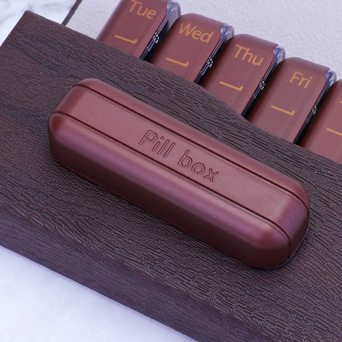 

1pc Mini Bag Pill Organizer 7-Day Weekly Daily Medicine Storage For Travel Outdoor Portable Compact Design Men Women