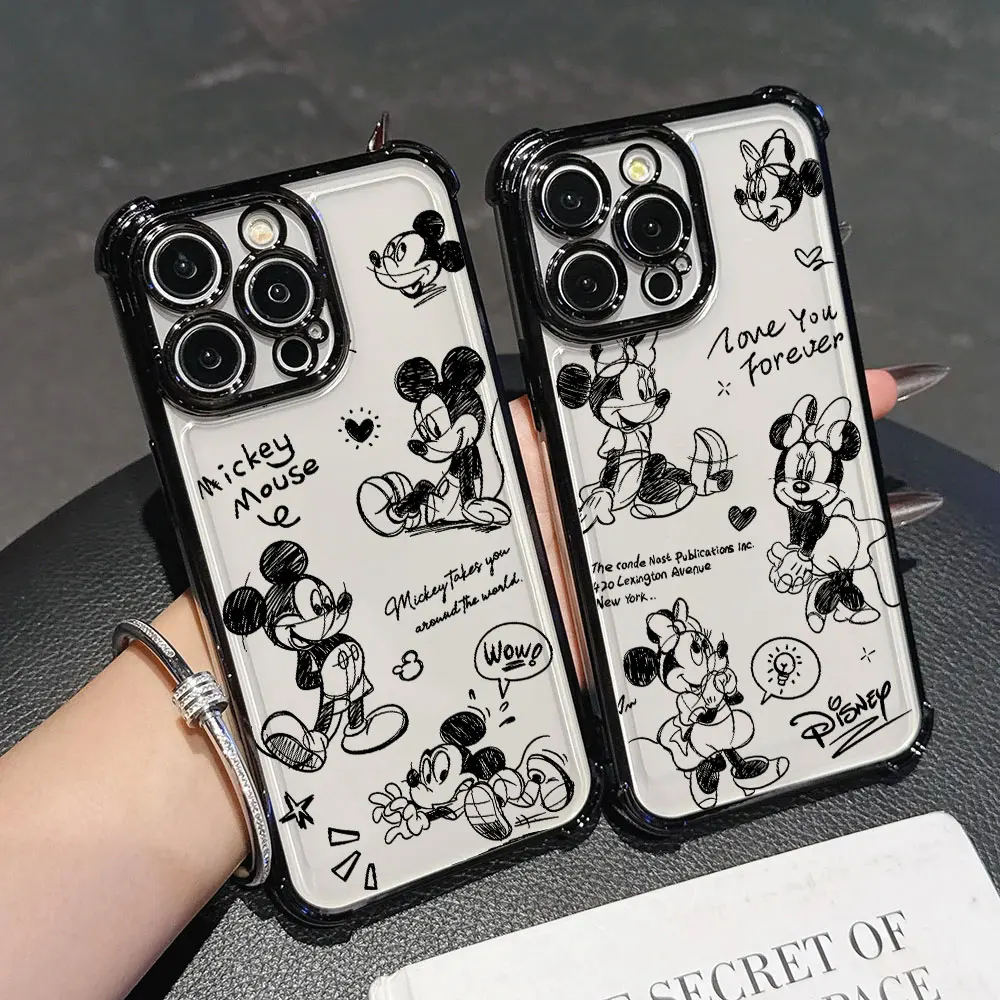 

Mickey Mouse Stitch Art Phone Case For Redmi Note 15 Pro 14 13 12 11 10 A7 Pro Plus Redmi 15A 15 15C 14C 13C Silicone Soft Cover
