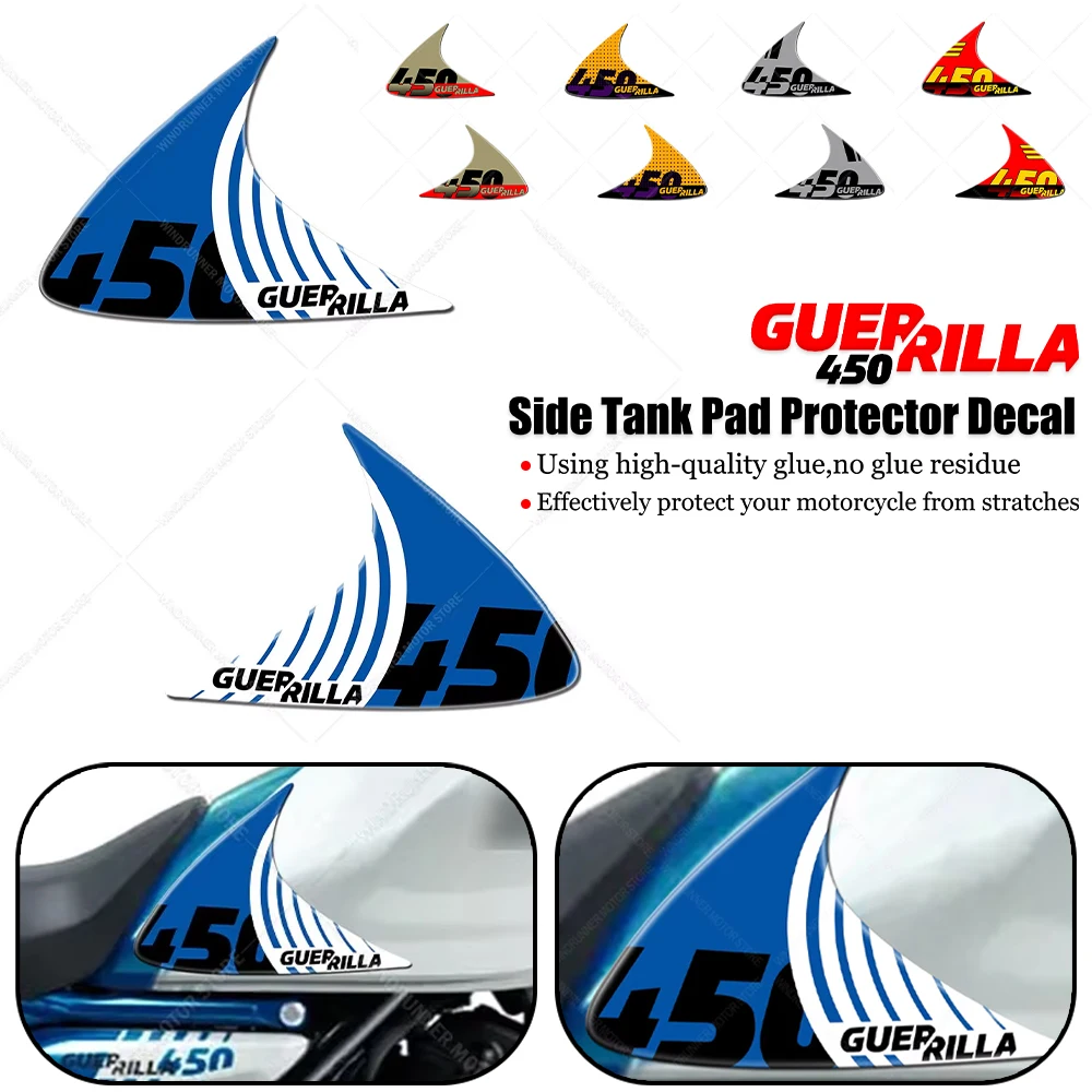 

For Guer Rilla 450 guer rilla 450 Motorcycle Fuel Tank Pad Protection Sticker 3D Epoxy Resin Sticker