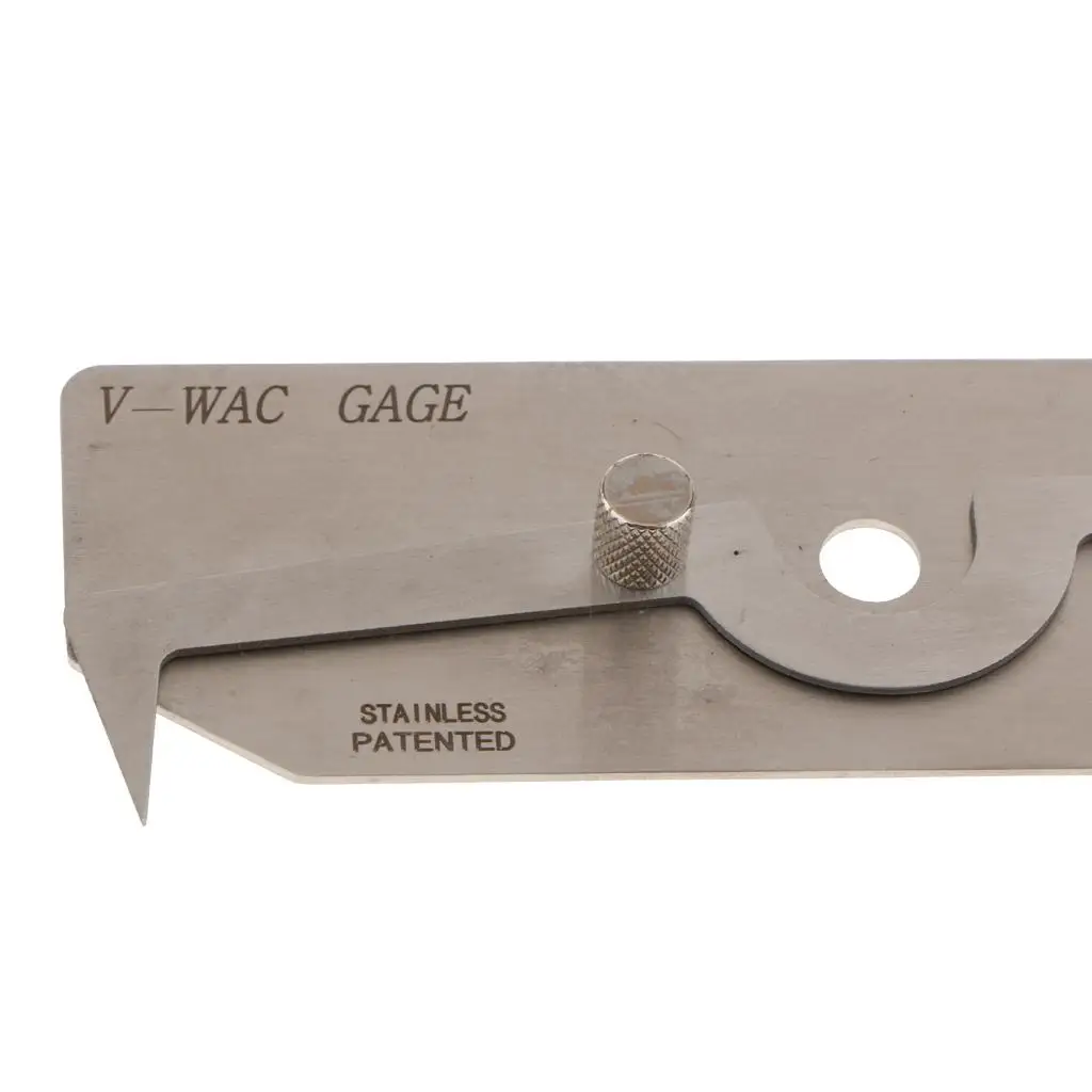 Metric Welder Inspection Gauge Stainless Steel V WAC Welding Measurement Tool for Precise Checks