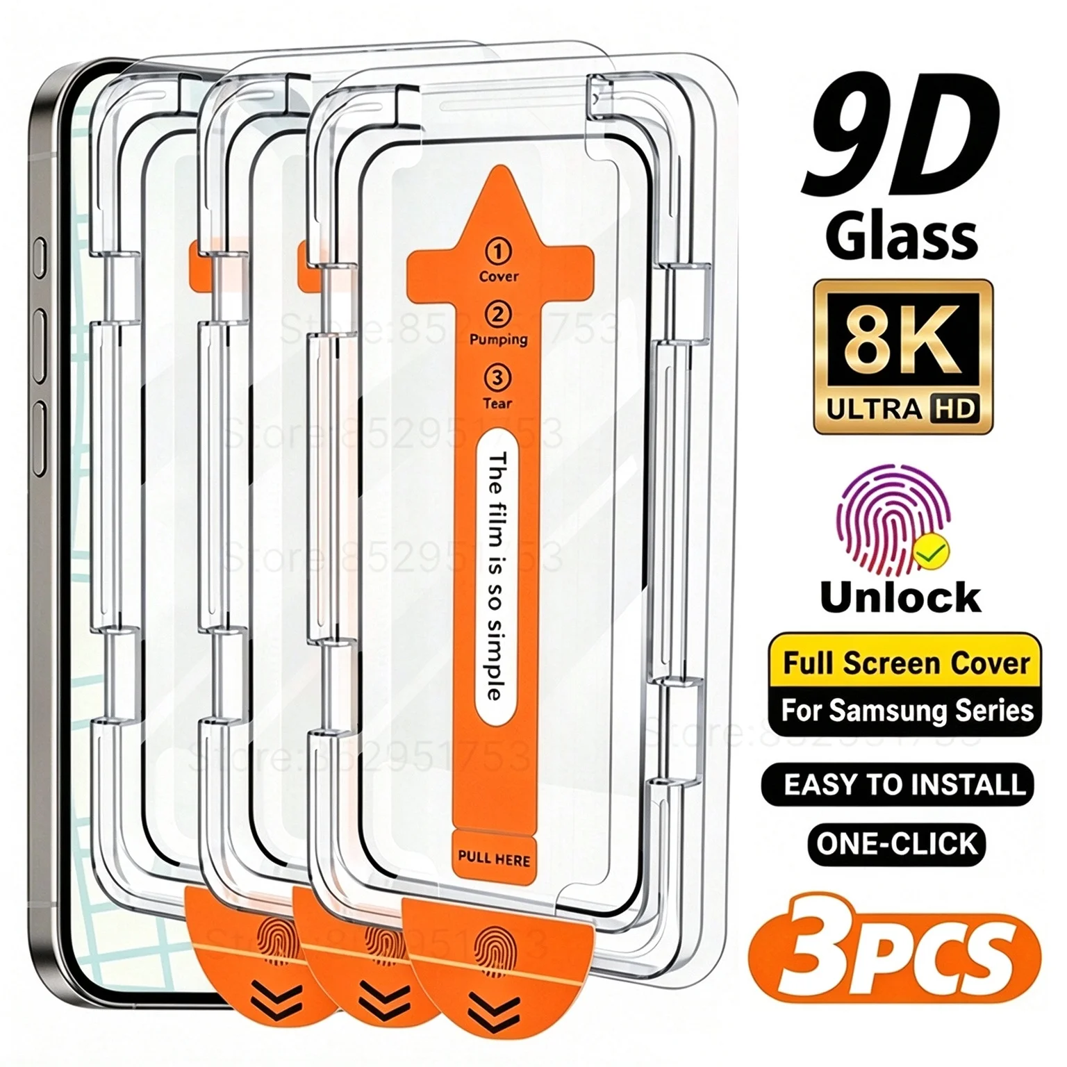 HD Tempered Glass Screen Protector For Samsung Galaxy S26 Ultra S25 S24 S23 S22 S20 FE A57  A37 A56 A36 A27 A55 A16 A26 A17 A54