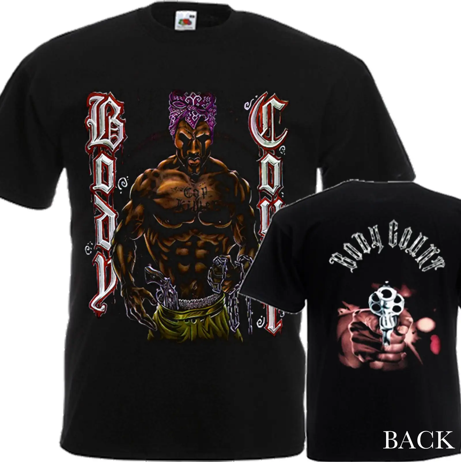 Nieuw Dtg Dtf-Gedrukt T-Shirt - Body Count - Body Count - Size :S,M,L,Xl,Xxl, 3xl, 4xl, 5xl, 6xl, 7xl