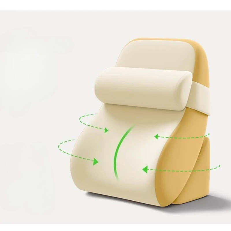 Picture 3: Adjustable Bed Backrest Pillow Ergonomic Support Cushion for Neck Spine Perfect for Reading Relaxing Bedside Cushions