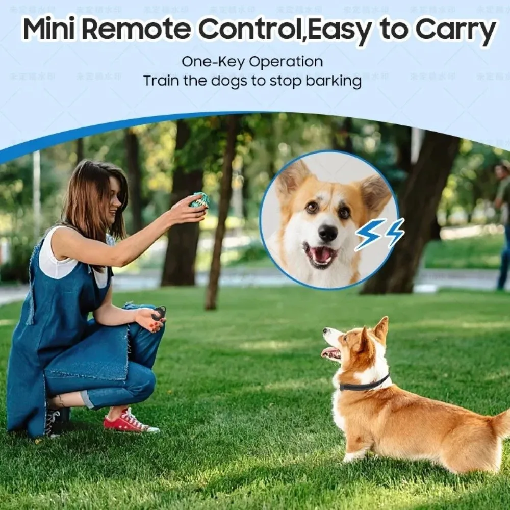 Dispositivo Inteligente Recargable Antiladridos para Perros, Control Remoto, Modo de Vibración, Collar Eléctrico Antiladridos, Modo de Sonido, Inteligente