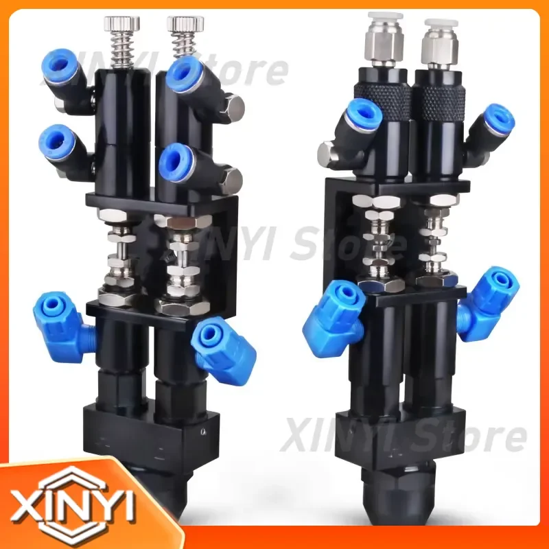 High Precision AB Two-Liquid Dispensing Valve for Low Viscosity Two-Component Adhesive Mixed Glue Thimble Type Round Port
