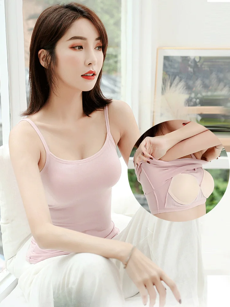 Damen-Trägerweste, integriertes dünnes Svel-Top, Innenbekleidung, Basis IRT mit Brustpolster, Körbchen, neue 2025, Oberbekleidung