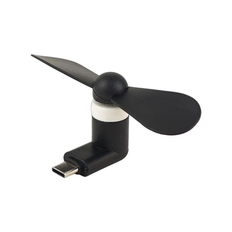 1 PCS Type C Mini Phone Fan Portable MicroFan Mobile Phone for iPhone 15 iPad Samsung Galaxy Cellphones USB-C Port Gadget Fans view 6