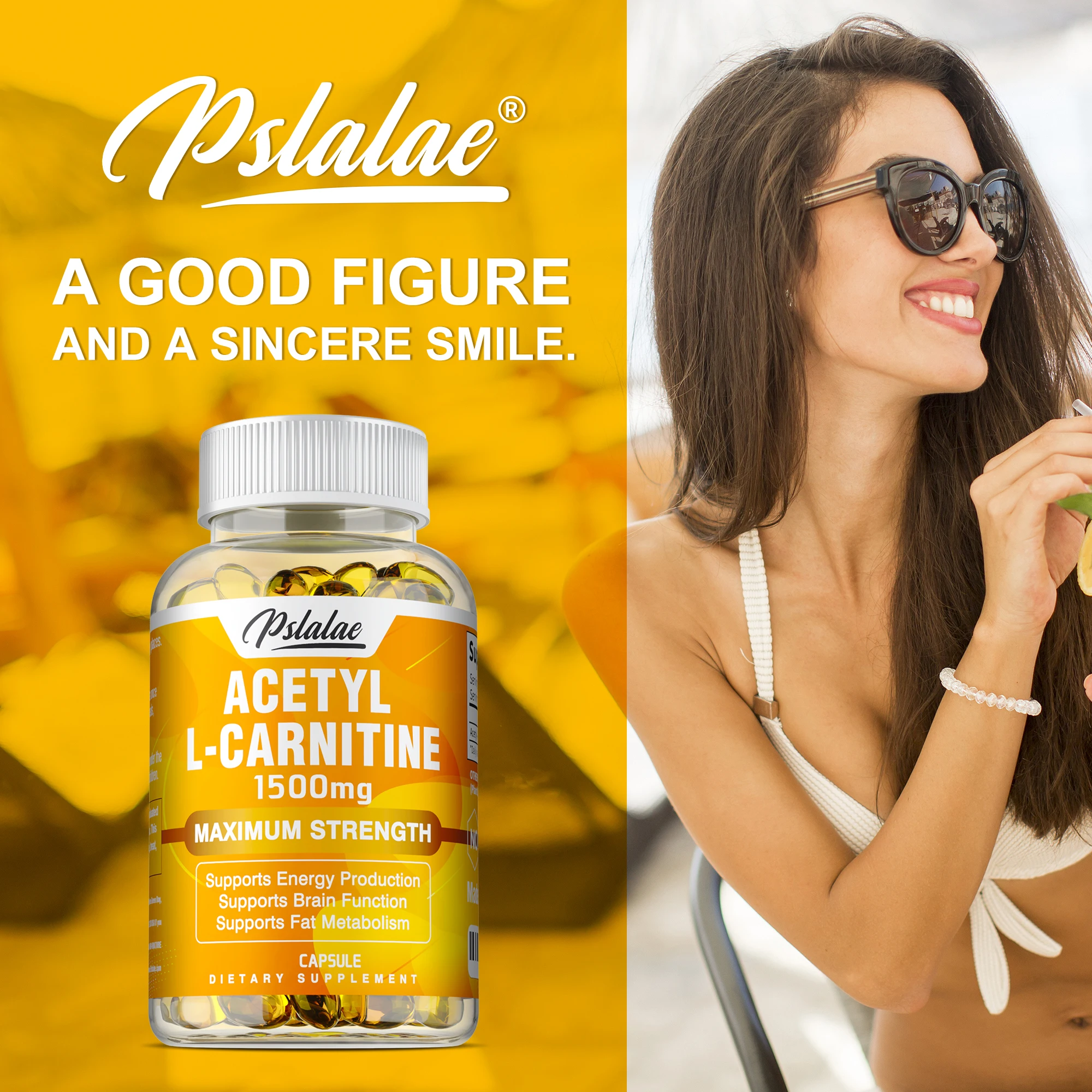 

Acetyl-L-Carnitine - Boosts Energy, Enhance Memory, Improve Concentration, Boost Bodily Functions, Replenish Metabolic Energy