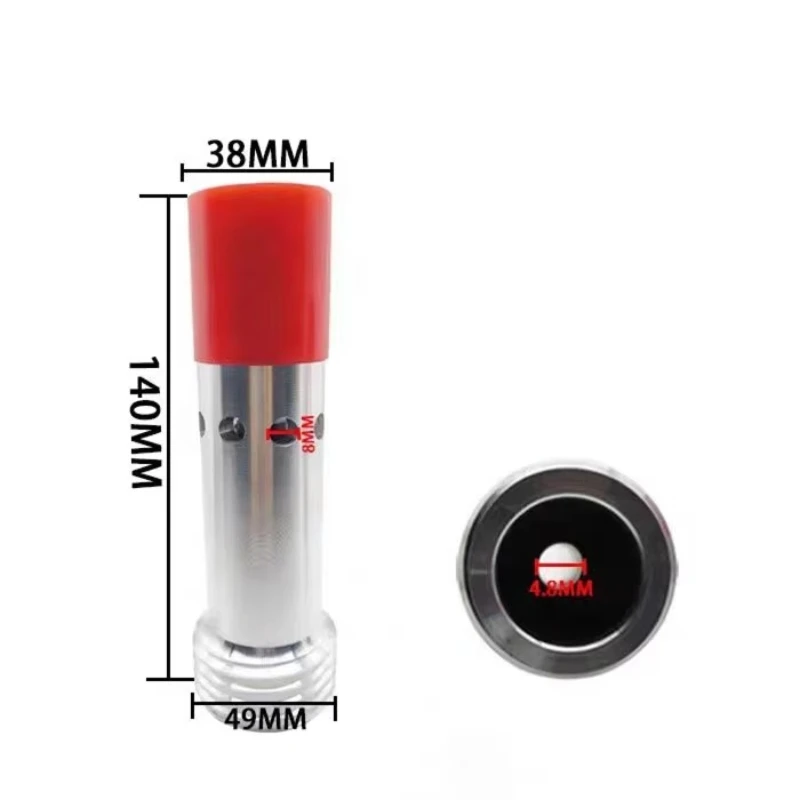 B4C Boron Carbide Wear-Resistant Double Inlet Nozzle 7.9mm Sandblasting Nozzle Rust Removal Nozzle Replacement
