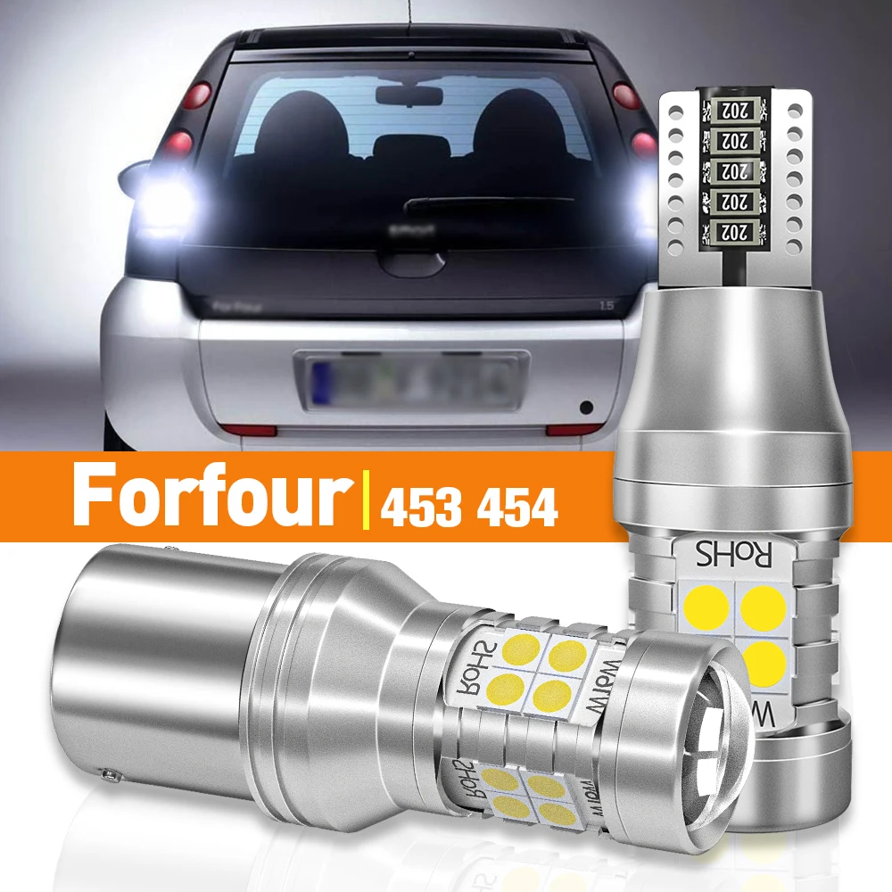 2pcs LED Reverse Light For Smart Forfour MK1 454 MK2 453 2004 2005 2006 2015 2016 2017 2018 2019 Accessories Canbus Lamp