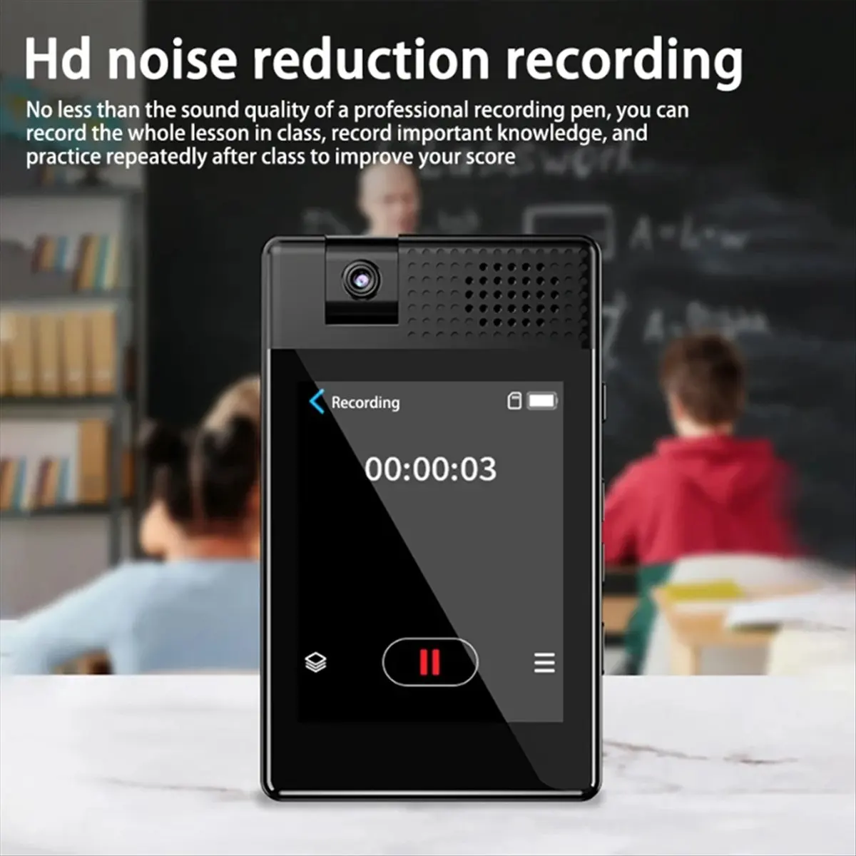 【BUY NOW】Bluetooth 5.3 MP3 Student Music Player Built-in Speaker Mp5 2.8-Inch Touch Screen HIFI Walkman with FM/E-Book/Pedometer - view 3