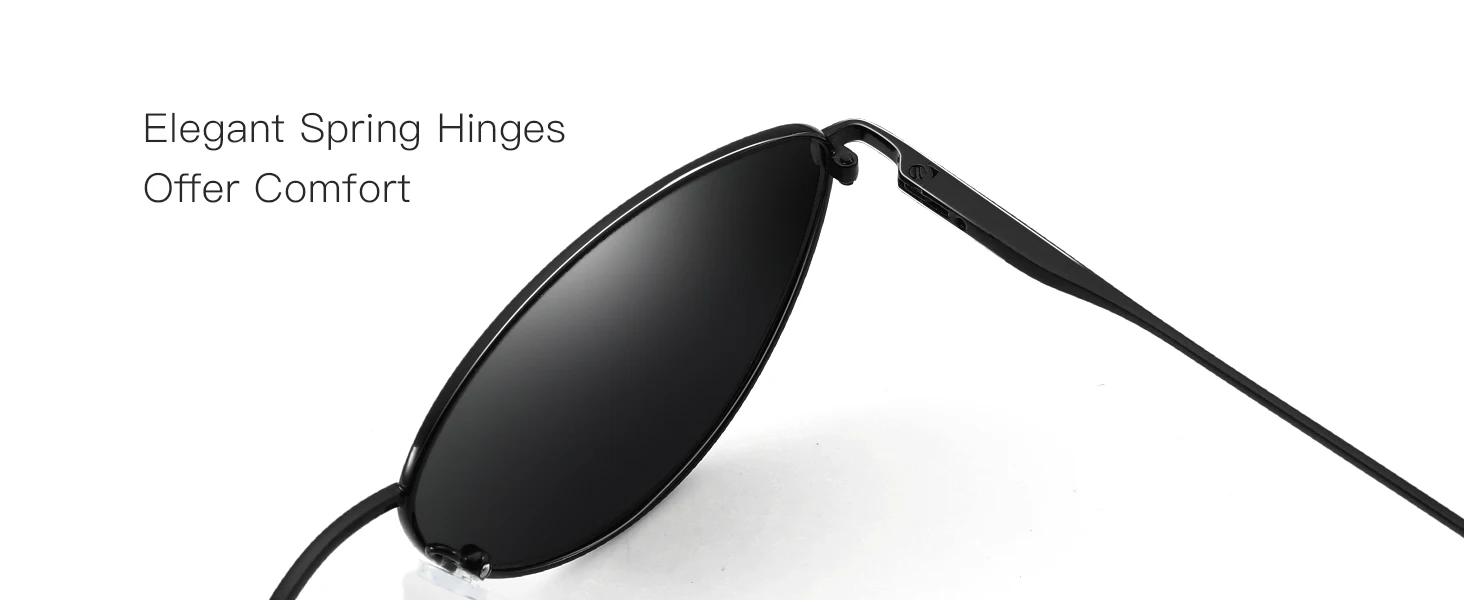 ZENOTTIC Damenmode, kleine Katzenaugen-Sonnenbrille, modisch, schmaler Metallrahmen, polarisierte Sonnenbrille, UV-Schutz für Damen – Detail 5