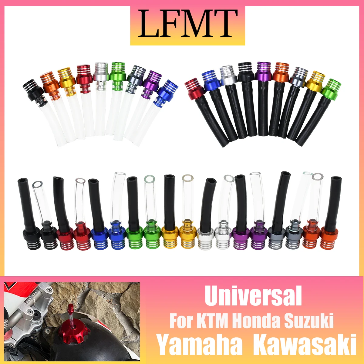 

Motocross Universal Gas Fuel Cap Valve Vent Breather Hose Tube For KTM Honda EXC Yanmaha YZ KAWASAKI Zongshen SUZUKI ATV 4wd XCF