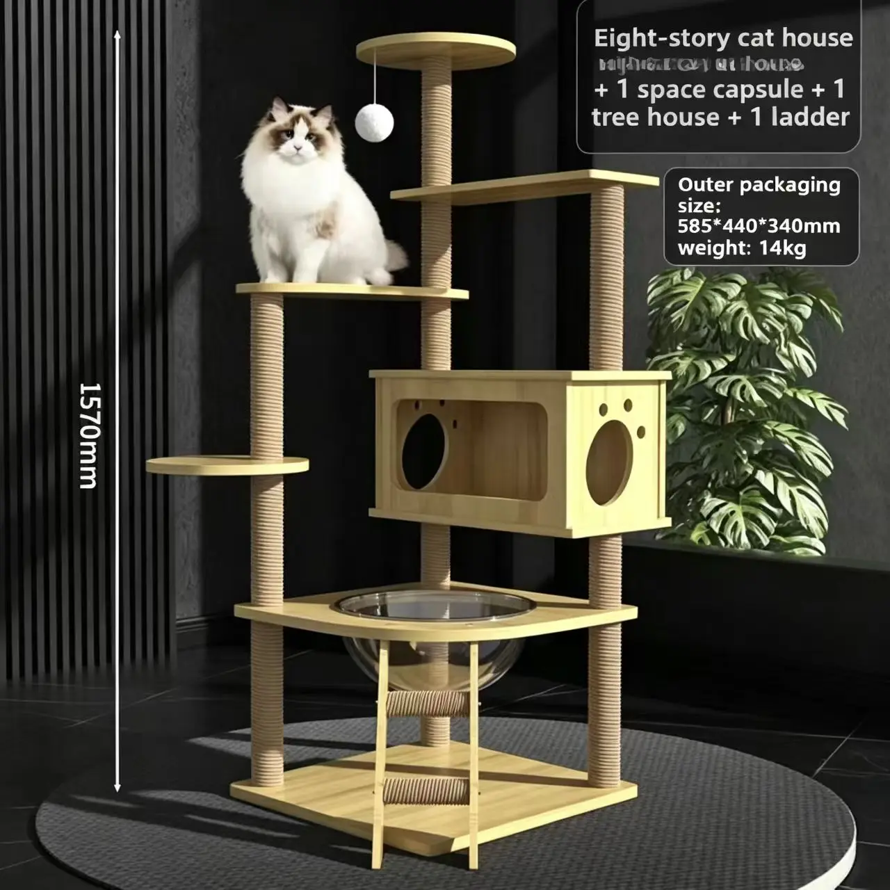 Trending Stable Cat Tree Cat Bed All in  one Cat Scratcher Durable Pet Furniture For Indoor Cats Daily Use