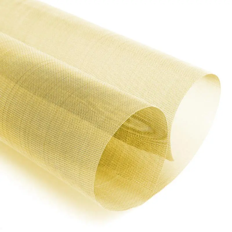 20-200Mesh Brass Woven Wire Metal Mesh Shielding Fabrics Mesh Copper Wire Filter Net Non-magnetic Signal Screen Tool