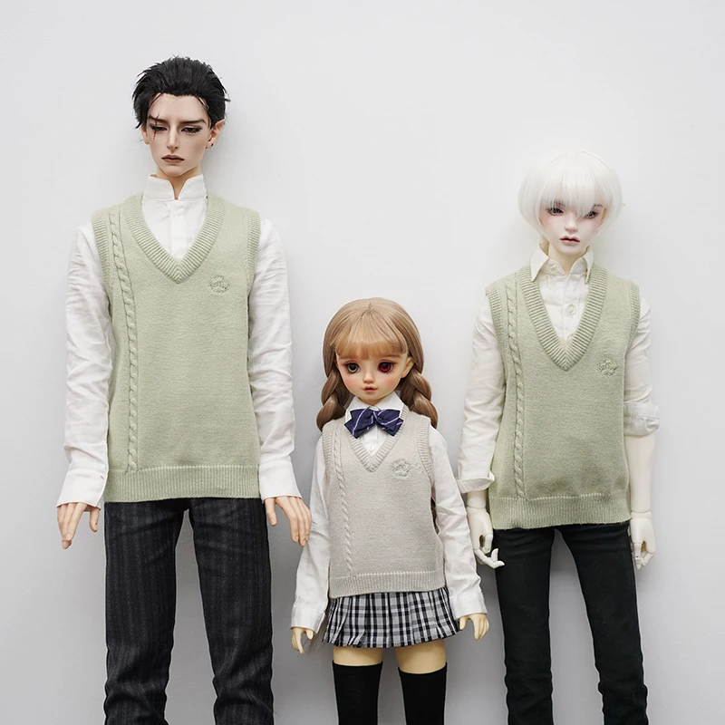 22 color bjd doll clothes 1/6 1/3 cute sweater vest YOSD DD dfh68 id75 uncle Japanese college style uniform doll accessories