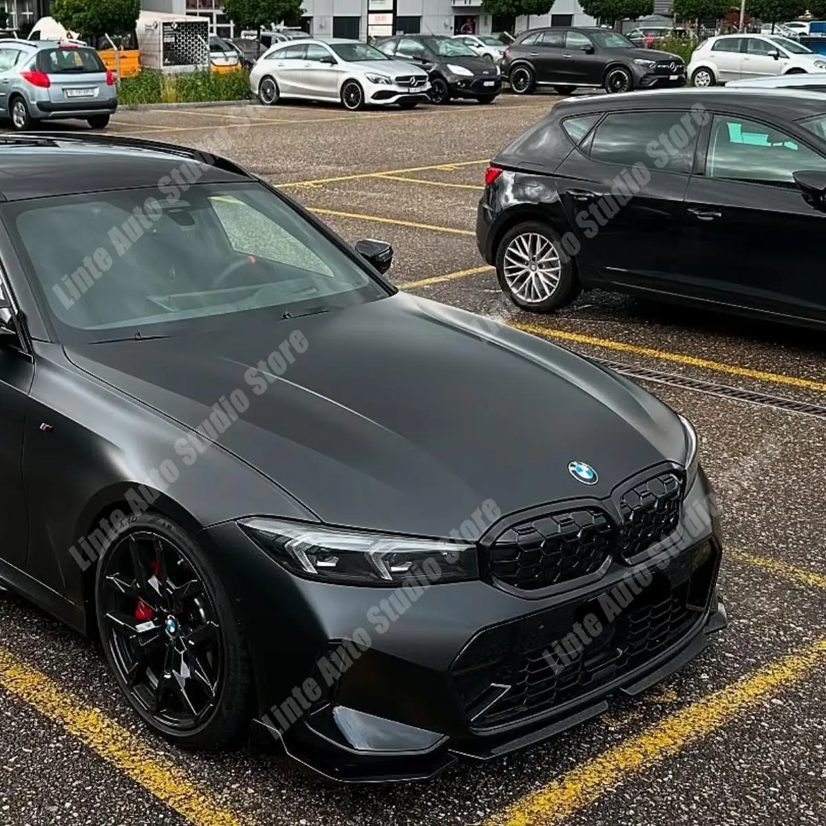 

For BMW G21 318i 318d 320i 320d 320e 330i 330d 330e M340i M340d xDrive Touring 2022+ Facelift Front Bumper Lip Spoiler Splitters