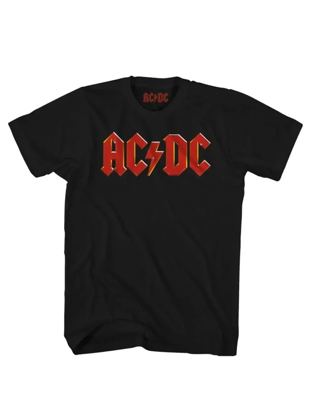 Classic Bolt Logo ACDC Band T-shirt Summer Cotton Tee Punk Rock Cotton Short Sleeve T-Shirt Men Women 2024 New in Casual Tops