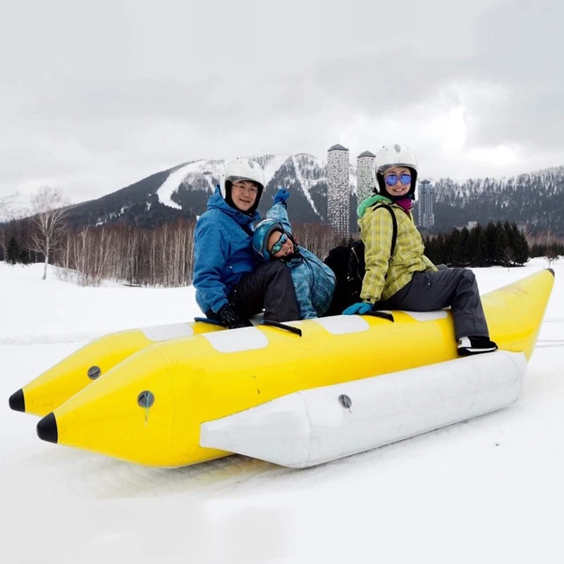 Manufacturer Customized Inflatable Popsicle Hot Selling Winter Outdoor Amusement Game Banana Snow Tube Toy