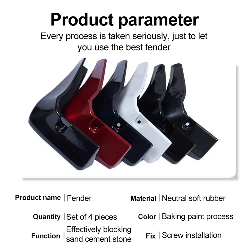 سيارة الخبز الطلاء درابزين ل BYD الختم 06 DM-i 2024 2025 2026 الجبهة الخلفية الطين اللوحات واقيات الطين سبلاش اللوحات أدوات السيارات اكسسوارات #6