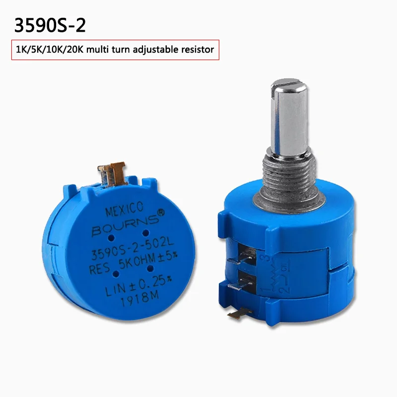 Precision Multi Coil Winding Potentiometer 2W BOURNS 3590S-2-103L 1K 5K 10K 20K