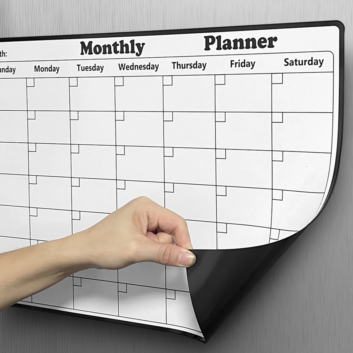 1pcs soft magnetic refrigerator message board pvc creative writing board can be used to make note-based planners