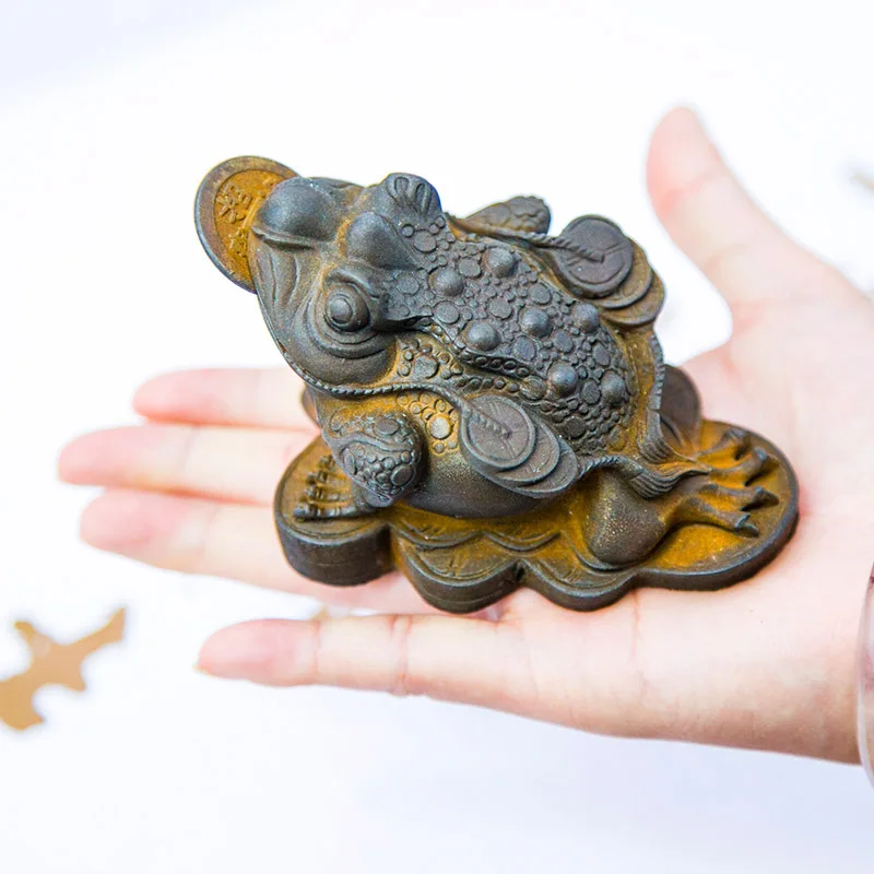 Zen Tea Ceremony Tea Table Living Room Supplies Desktop Toad Golden Toad Tea Pet Nurturable Tea Set Tea Table Tea Pet Ornament