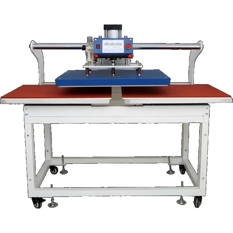 Xingyan Factory-máquina de prensado en caliente neumática, gran formato, 60x80cm, doble estación, impresión de camisetas, nueva condición