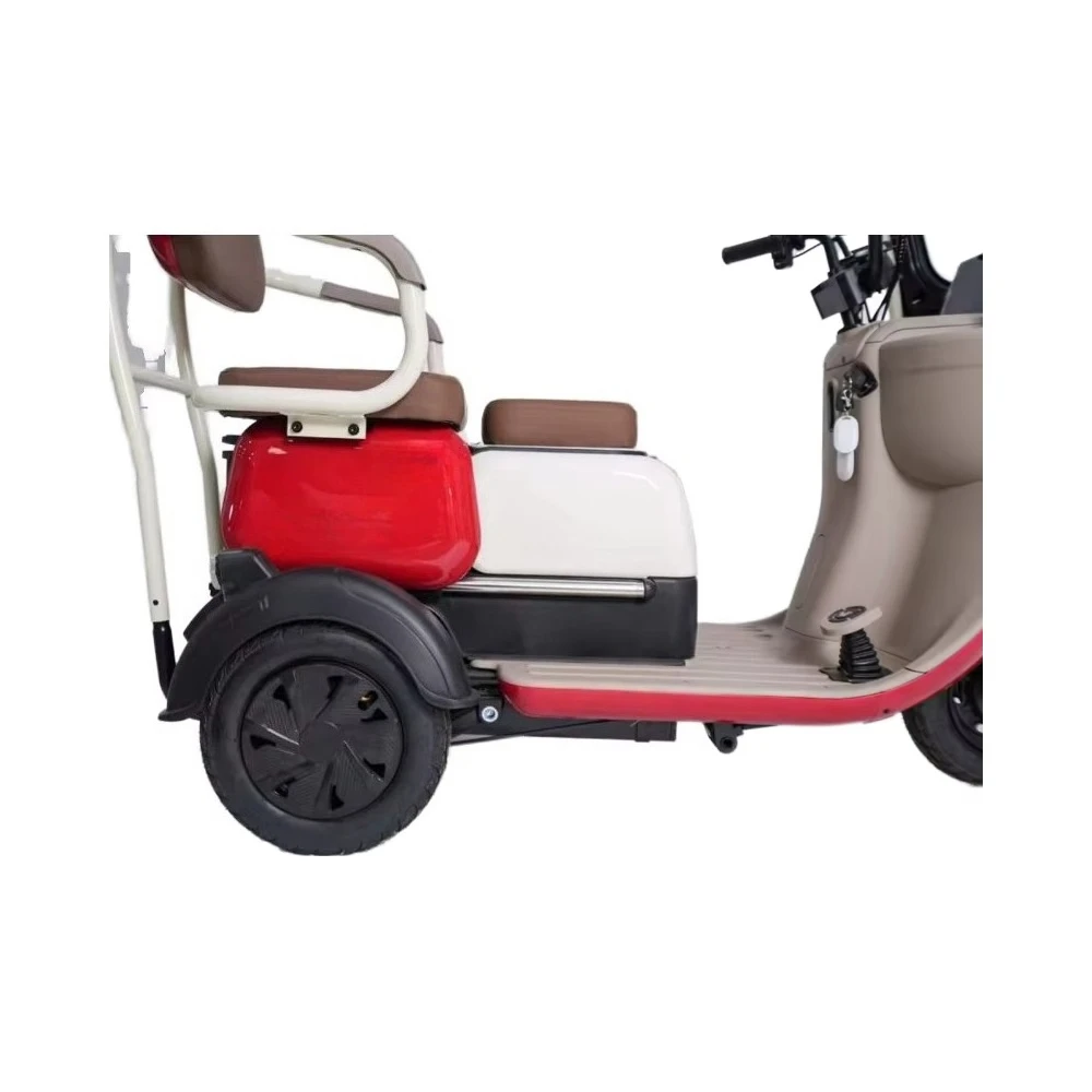 High Quality Open Body 48V 60V Two Seater Electric Tricycle Passenger Trike for Adults Seniors