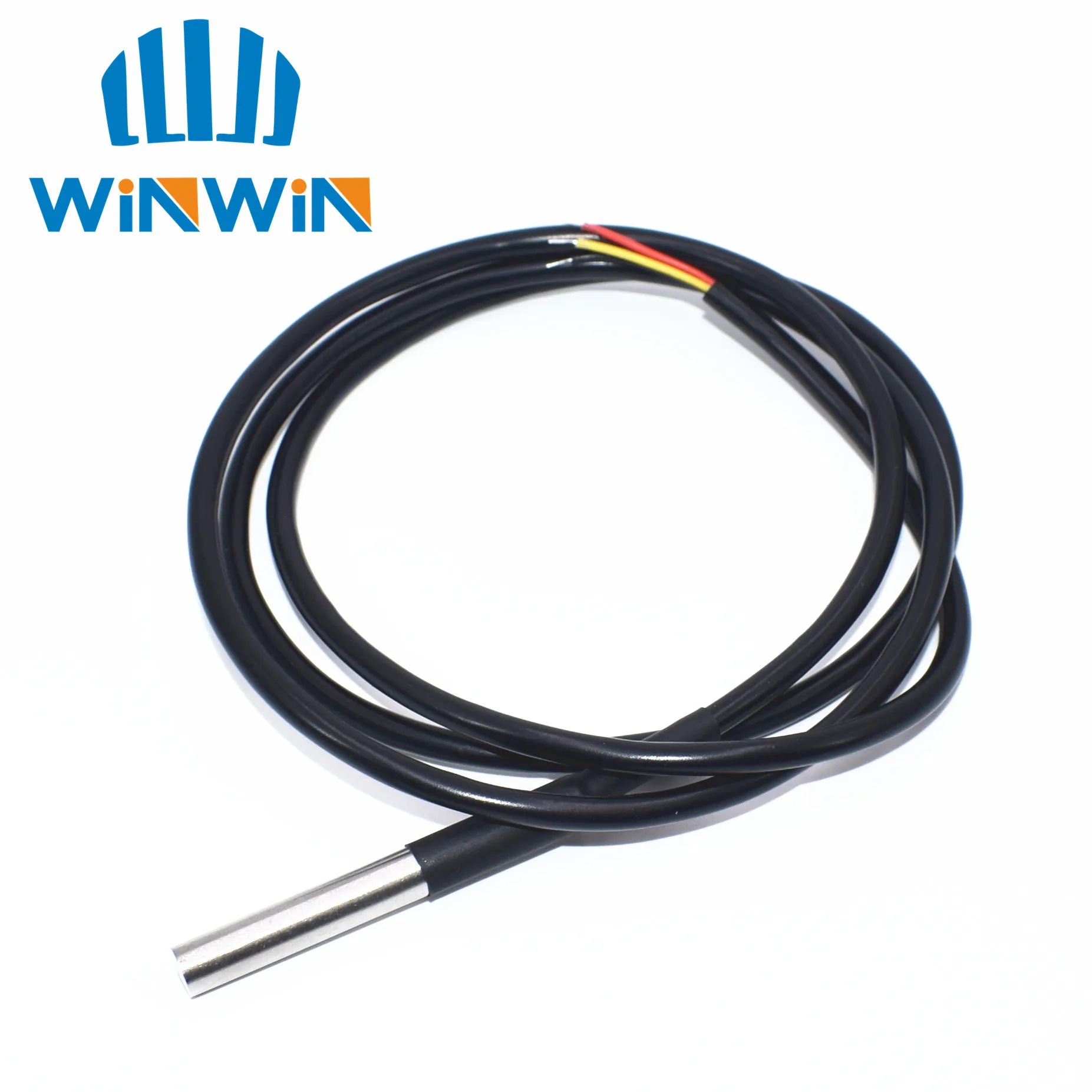 DS1820 Stainless steel package Waterproof DS18b20 temperature probe temperature sensor 1M/2M/3M 18B20 for arduino