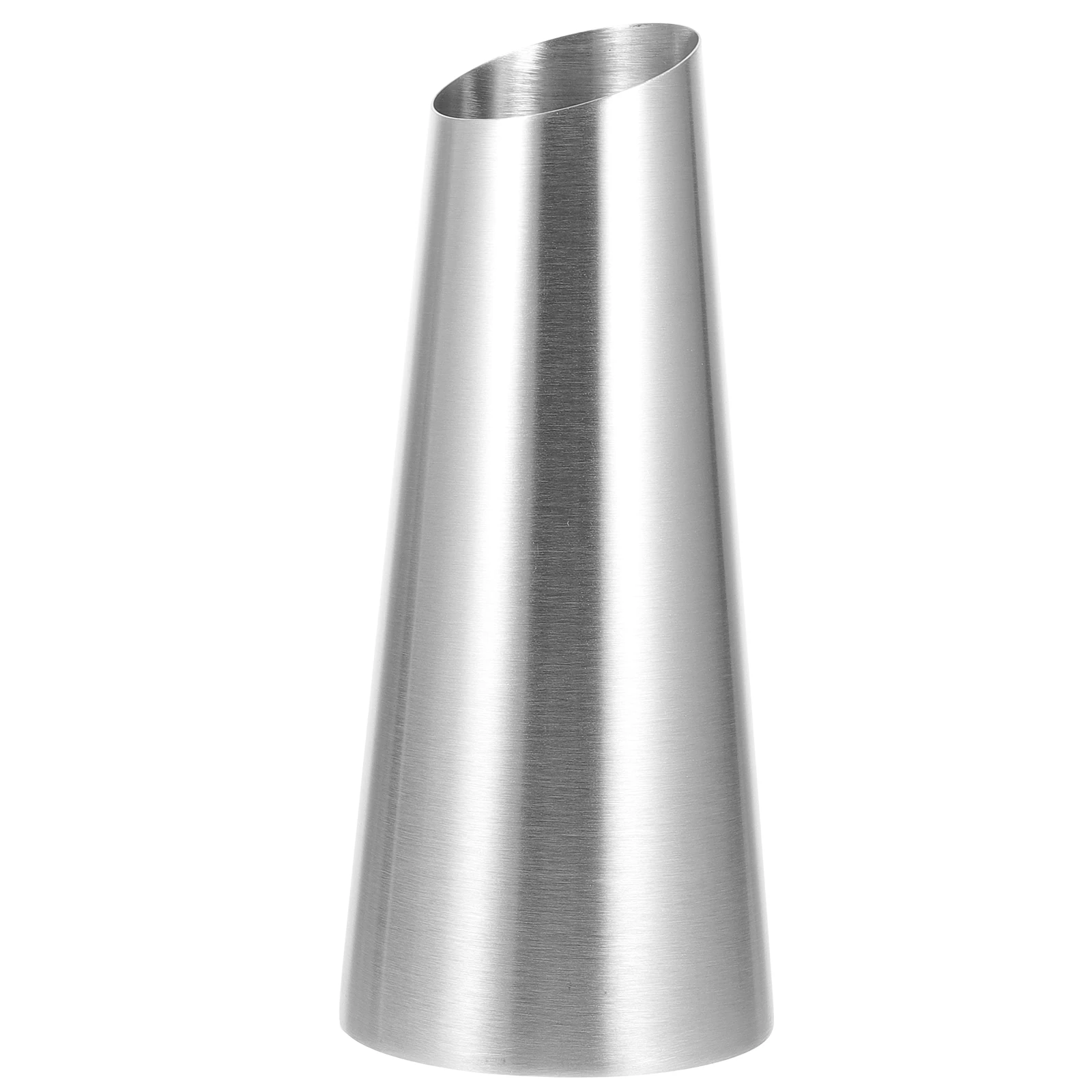 

Stainless Steel Vase Small Decorative Flower Holder Home Office Garden Tabletop Ornament Elegant Metal Planter For Dried Flowers