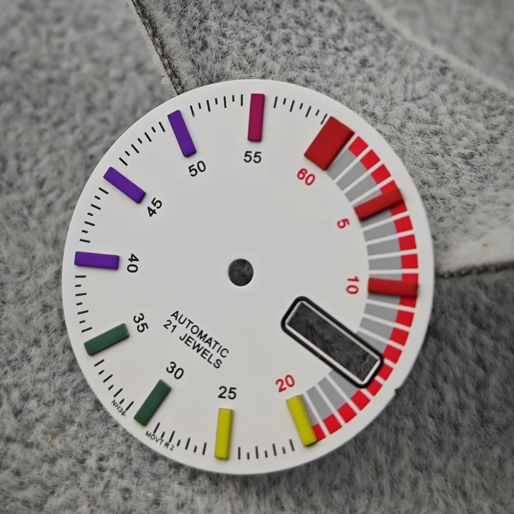 SKHousecase-Montre mécanique avec cadran coloré, surface 4R36, modification de calendrier, taille appropriée, 28.5mm, NH36