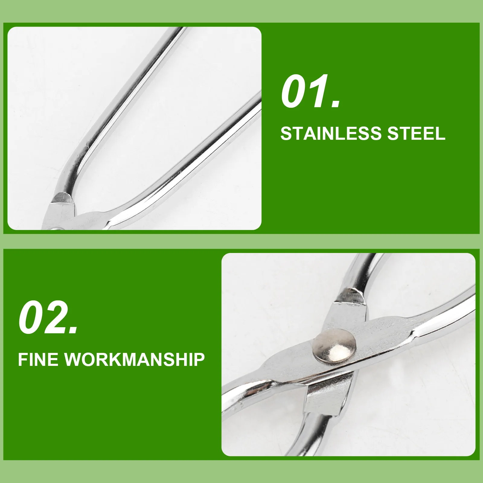 

Щипцы для мусора из нержавеющей стали, 60 см, портативные, длинные, для уборки на обочинах дорог, дома, для барбекю