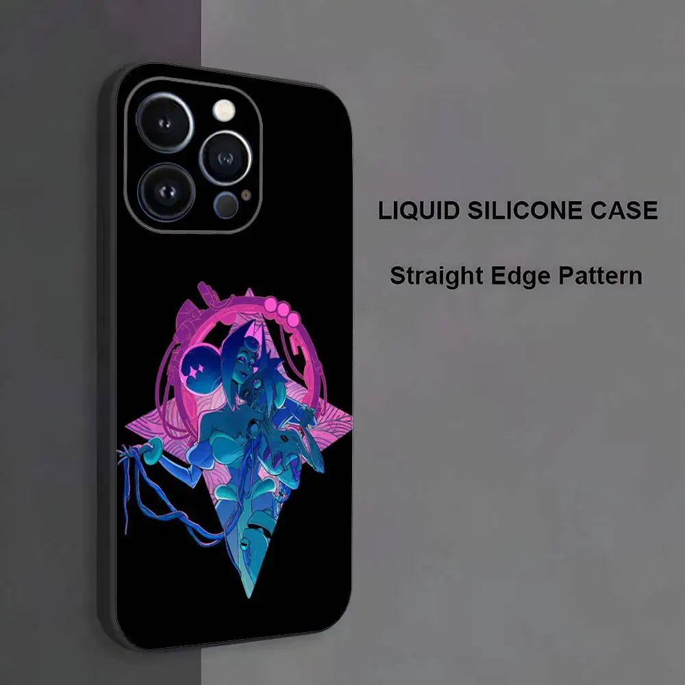 حافظة هاتف K-Knights Of Guinevere لهاتف iPhone 17,16,15,14,13,12,11، Pro Max، XS، X، XR، SE، Mini، 8، 7، غطاء أسود من السيليكون الناعم