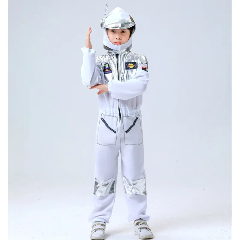 Kids Deluxe Jongens Meisjes Wit Space Astronaut Kostuum Geschikt voor Book Week Halloween Carnaval Out Space Thema Feestkostuums