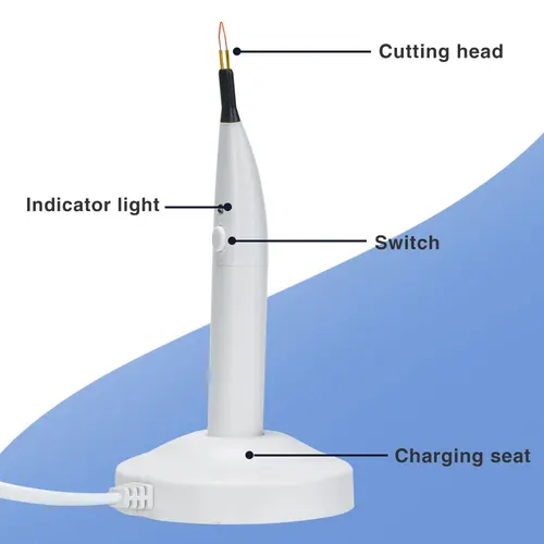 Imagen 2 del producto XND-cortador de dientes y encías, 4 puntas, corte de gutapercha Dental, toma de carga inalámbrica, sistema de calefacción, equipo de herramientas de dentista
