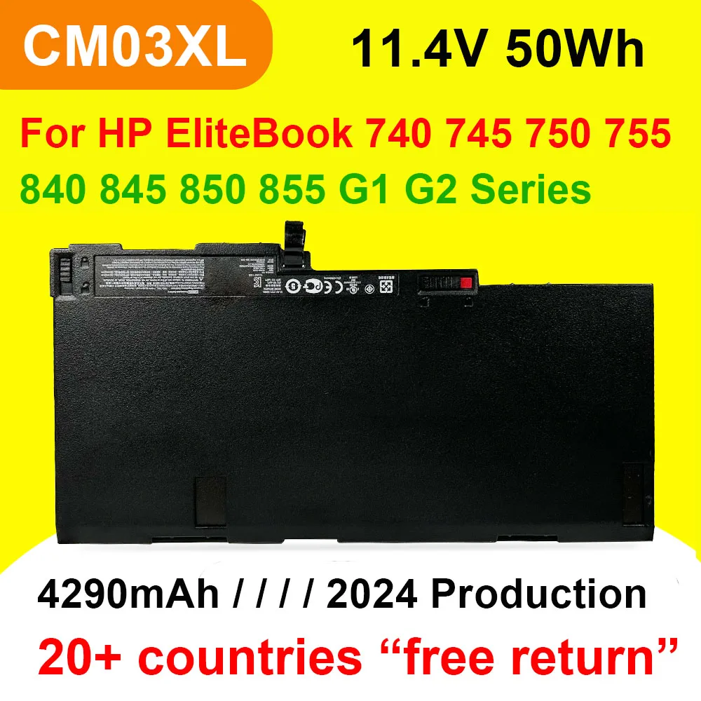 CM03XL Battery For HP EliteBook 840 845 850 855 740 745 750 755 G1 G2 ZBook 14/15u g2 Laptop HSTNN-IB4R HSTNN-DB4Q 11.4V 50Wh