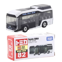 Takara Tomy Tomica No.82 Toyota Sora Fuel Cell-Omnibus Scale 1/137 Diecast Automotive Model Ornaments Cas Toys Gift Decorations