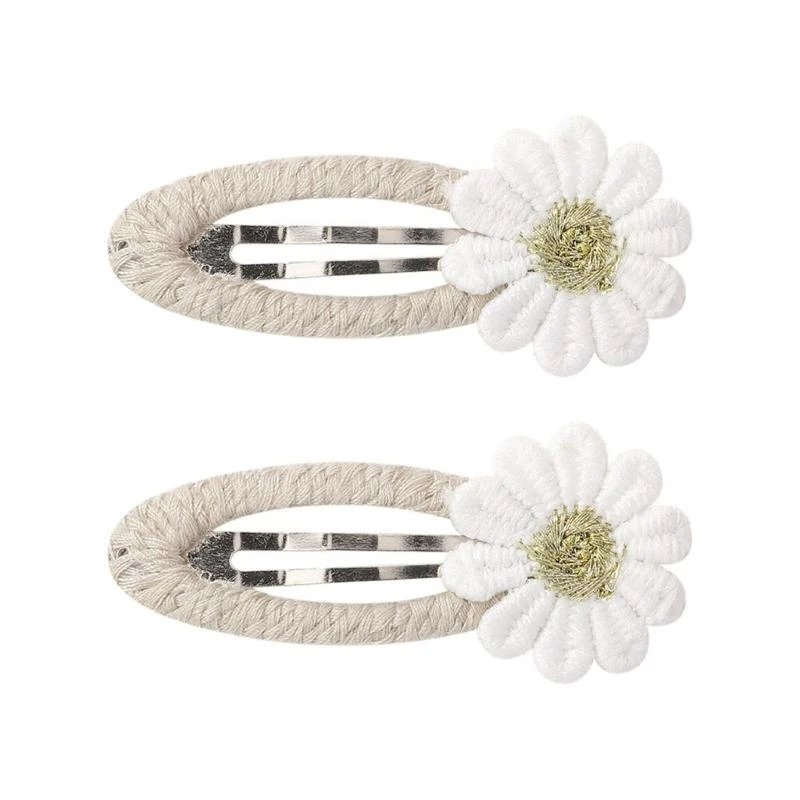 

Pack of 2 Fabric Hair Clip Flower Hair Pin Bangs Hairpin Hair Decoration