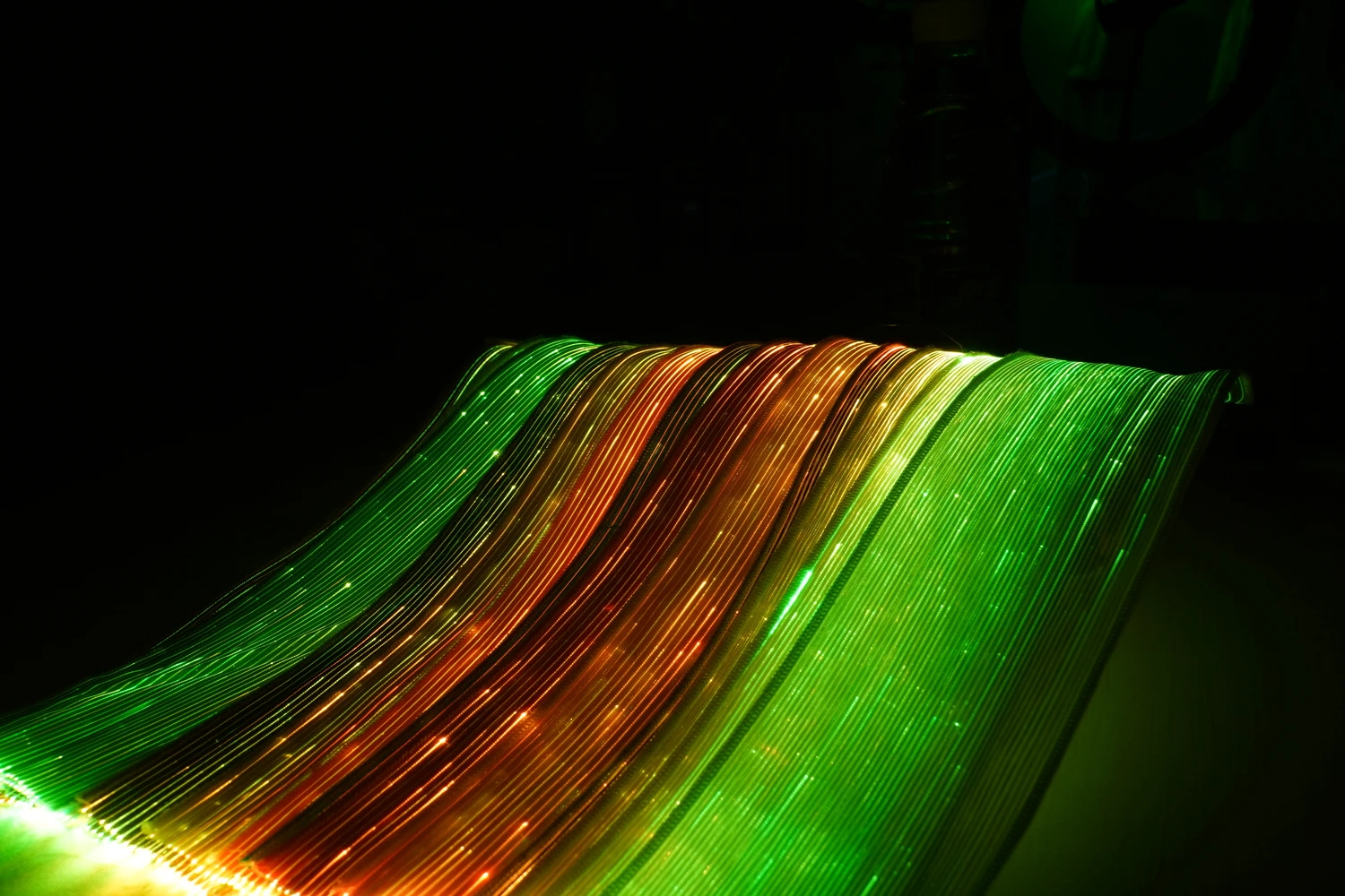 Lumisonata Fiber Optic Fabric With 7 Color Changeable Luminous Textile Glow In The Dark light up Designer Fabric DIY Clothing