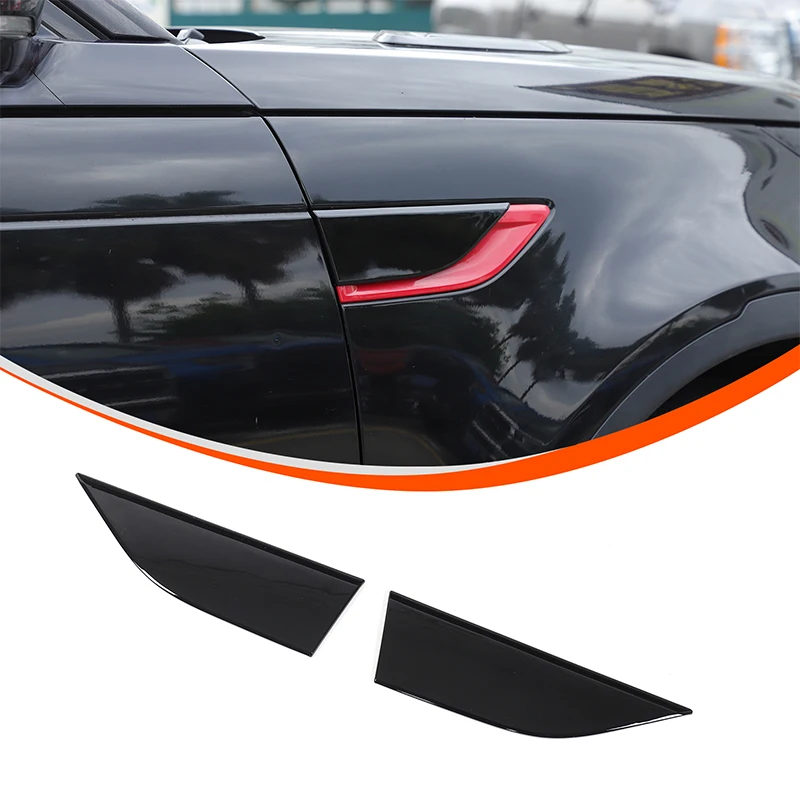 2Pcs Car Styling ABS Gloss Black Side Air Fender Vent Cover Trim Accessories for Land Rover Discovery 5 LR5 2017-2025+