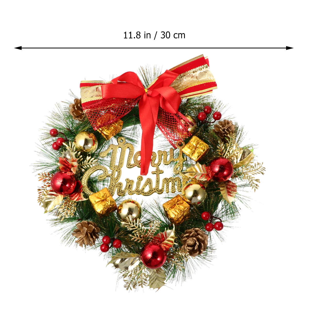 

Plastic Christmas Ornament Decor Pendant Simulation Flower Decor for Party Hanging Garland Wall Supplies Holiday DIY